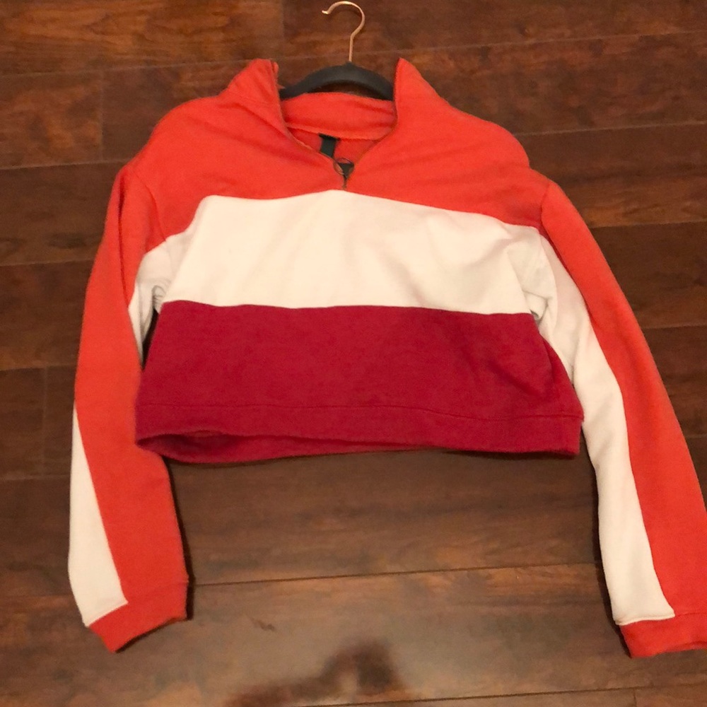 Cropped half zip